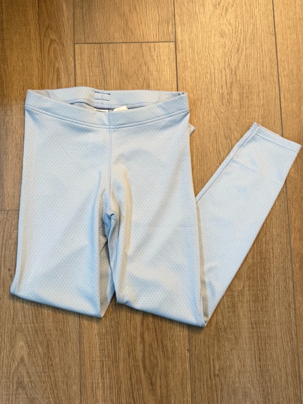 EUC Patagonia Light Blue Kids Leggings - Soft Stretch